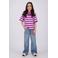 Vingino gestreepte T-shirt paars