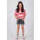 Vingino T-shirt rood/wit