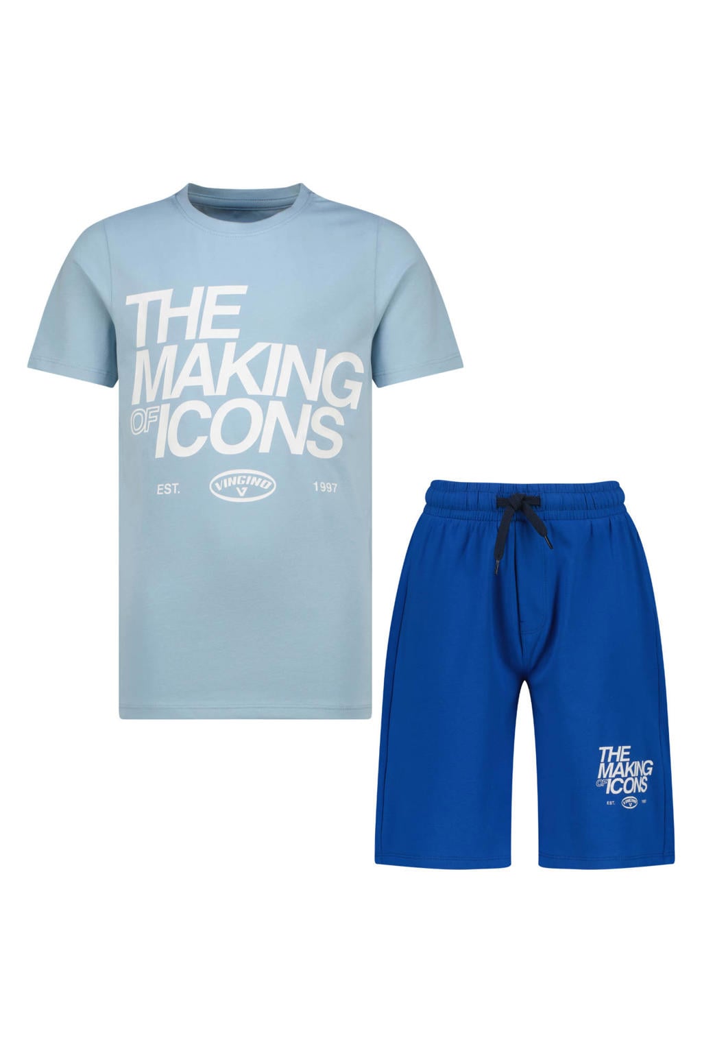 Vingino shortama lichtblauw/blauw