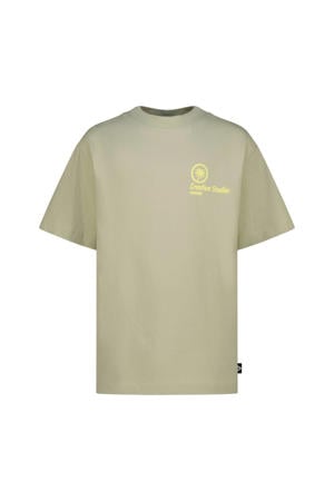 T-shirt met backprint groen