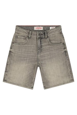regular short grey denim