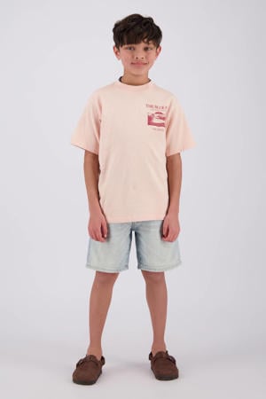 T-shirt met backprint beige