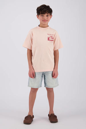 T-shirt met backprint beige