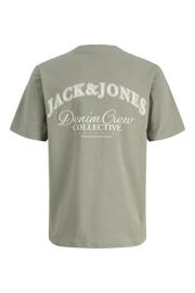 thumbnail: JACK & JONES JUNIOR T-shirt met backprint grijsgroen