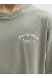 thumbnail: JACK & JONES JUNIOR T-shirt met backprint grijsgroen