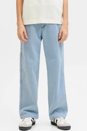 high waist baggy jeans light blue denim