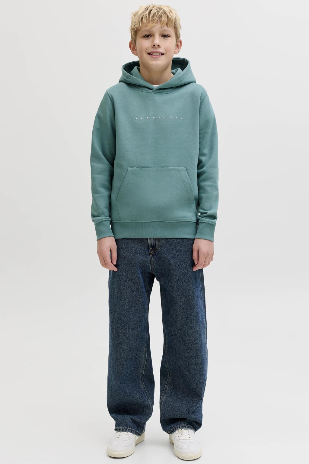 JACK & JONES JUNIOR hoodie zeegroen