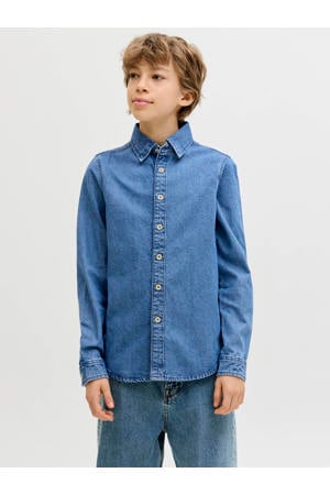denim overhemd medium blue denim