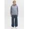 JACK & JONES JUNIOR hoodie met backprint lichtblauw