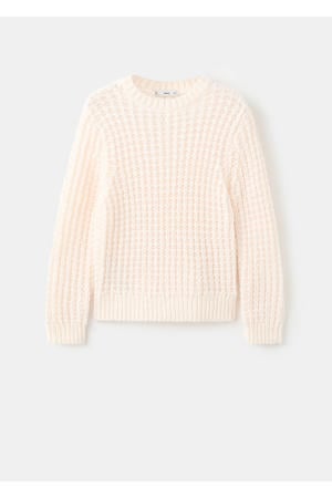 sweater ecru gehaakt