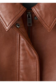 thumbnail: Mango leren bomberjack cognac