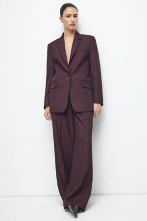 regular blazer aubergine