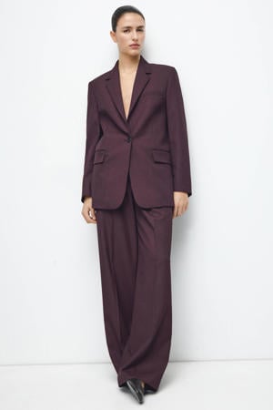 regular blazer aubergine