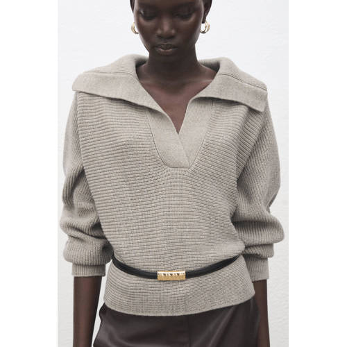 Mango pullover grijs afbeelding