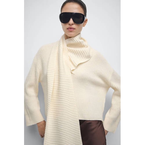Mango pullover ecru afbeelding