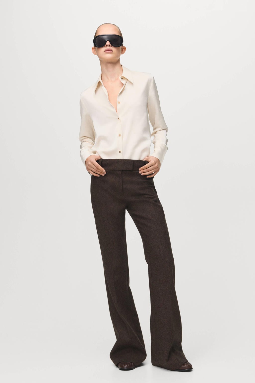 Mango satijnen blouse