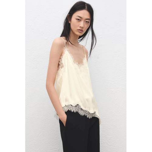 Mango top ecru afbeelding