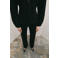 Mango bootcut regular waist broek zwart