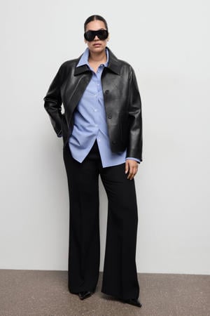 gestreepte blouse lichtblauw