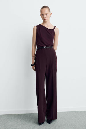 jumpsuit donkerrood