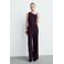 Mango jumpsuit donkerrood