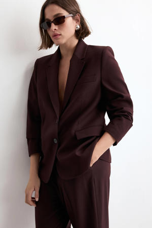 regular blazer donkerrood