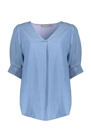 blousetop blauw