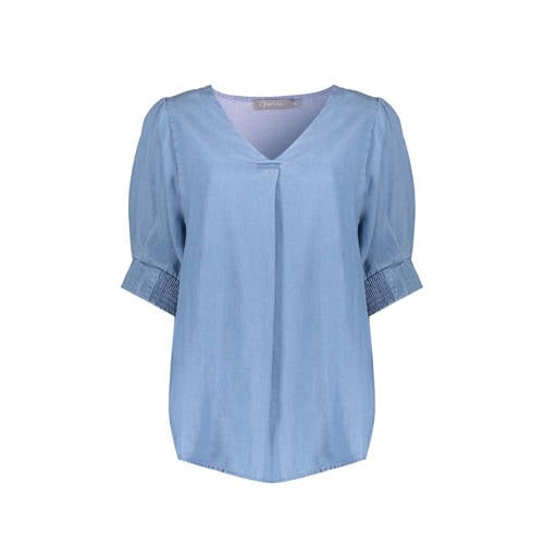 Geisha blousetop blauw afbeelding