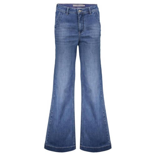Geisha flared jeans dark blue denim afbeelding