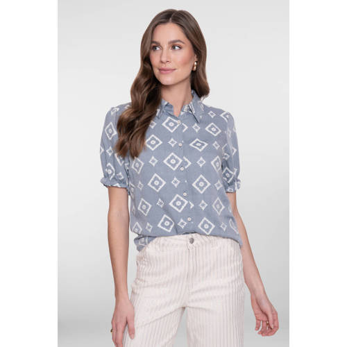 Geisha blouse blauw afbeelding
