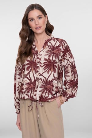 blouse donkerrood