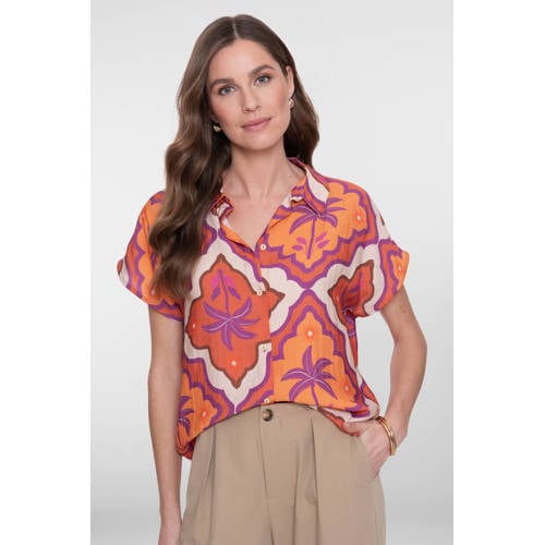 Geisha blouse oranje afbeelding