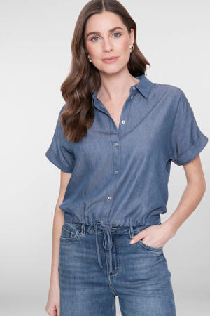 blouse blauw