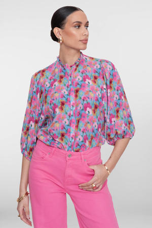 gebloemde blouse multi