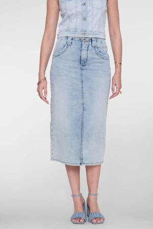 denim spijkerrok light blue denim