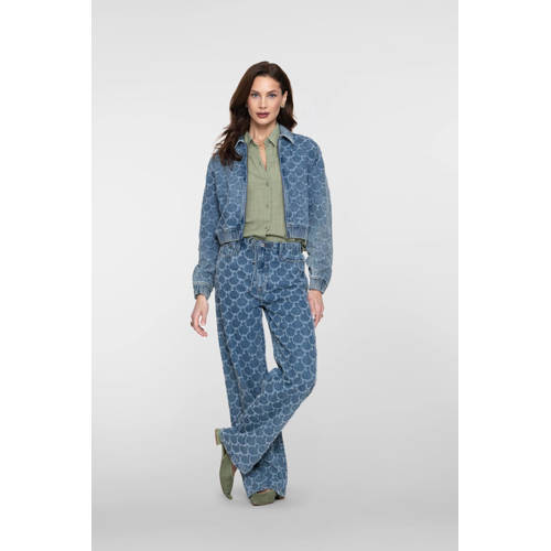 Geisha denim spijkerjas medium blue denim afbeelding