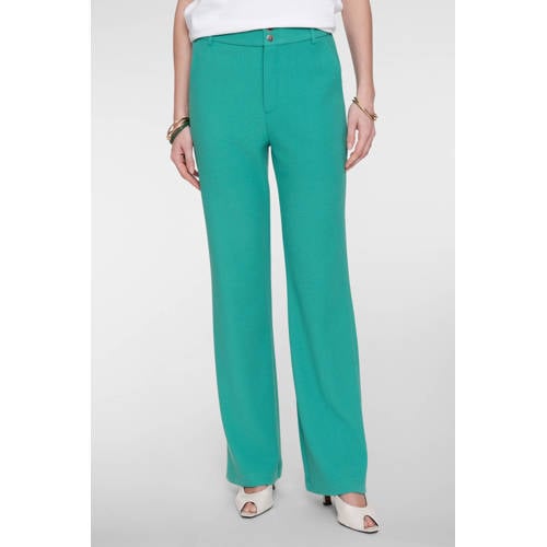 Geisha straight high waist broek groen afbeelding