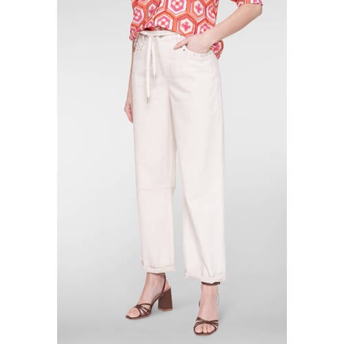 Geisha tapered jeans wit afbeelding