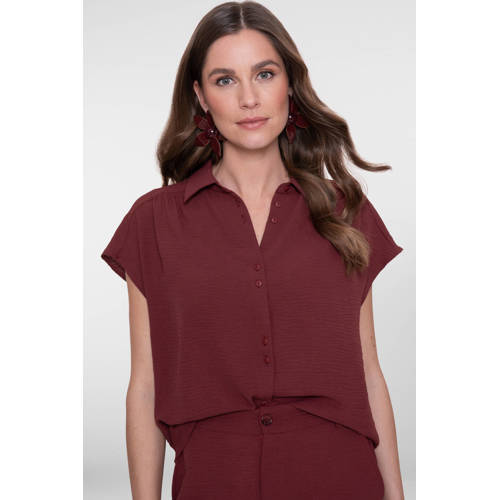 Geisha blouse roodbruin afbeelding