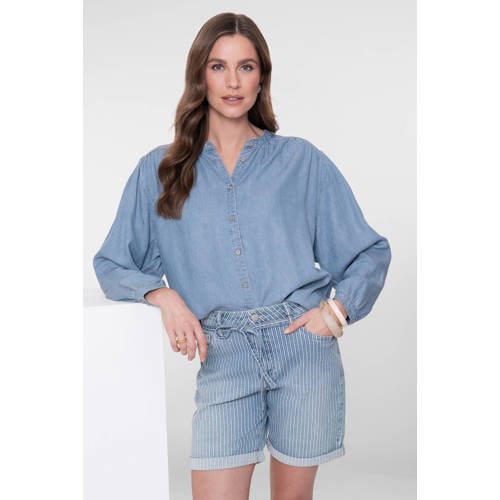 Geisha denim blouse blauw afbeelding