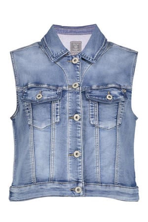 denim gilet medium blue denim