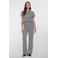 Geisha bootcut regular waist gestreepte casual broek met krijtstreep zwart