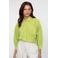 Geisha blouse limegroen broderie