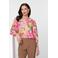 Geisha gebloemde blouse roze