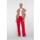 Geisha wide leg regular waist broek rood
