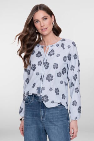 blousetop lichtblauw