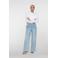 Geisha denim straight regular waist casual broek blauw