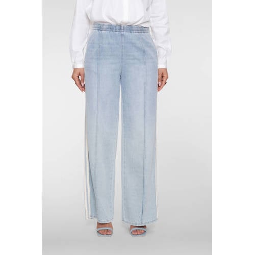 Geisha denim straight regular waist casual broek blauw afbeelding