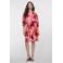 Geisha blousejurk met lurex roze
