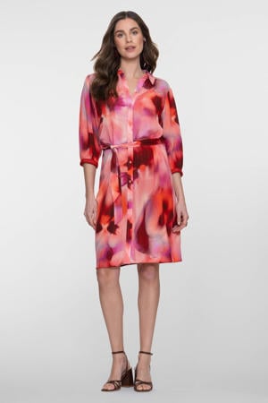 blousejurk met lurex roze